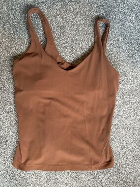 lululemon athletica Brown V-Neck Camisole Tank